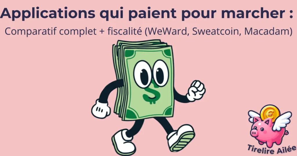 Applications qui paient pour marcher (France 2025) : comparatif complet + fiscalité (WeWard, Sweatcoin, Macadam)